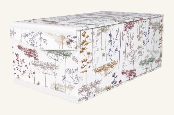 Practical photo box "Fiori al sole", 3 compartments